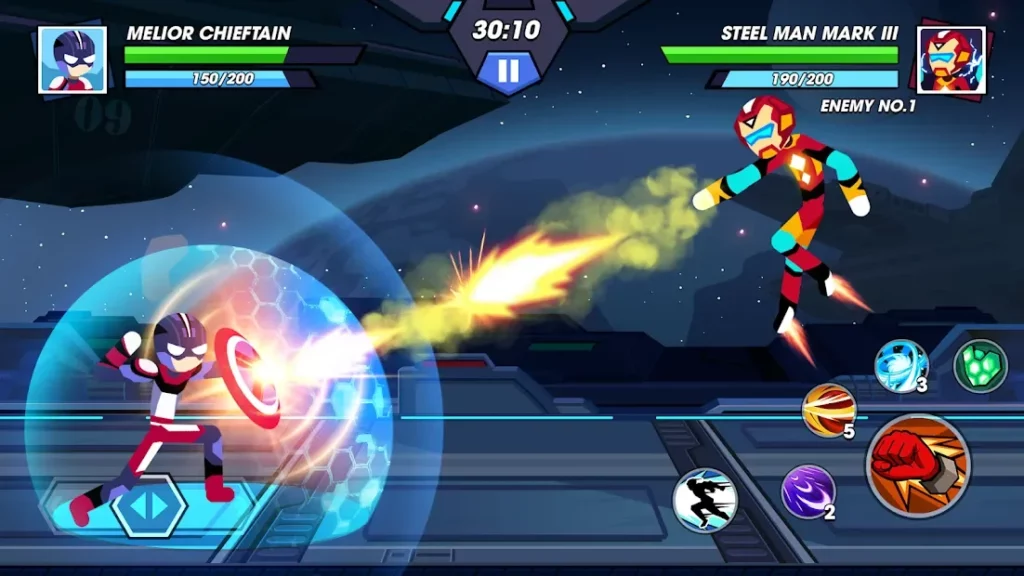 Stickman Fighter Infinity - Super Action Heroes screenshot