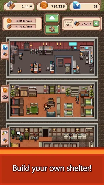 Idle Zombie Shelter: Build and Battle screenshot