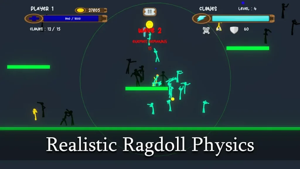 Clone Warfare: Stickman Ragdoll Fighting Game screenshot