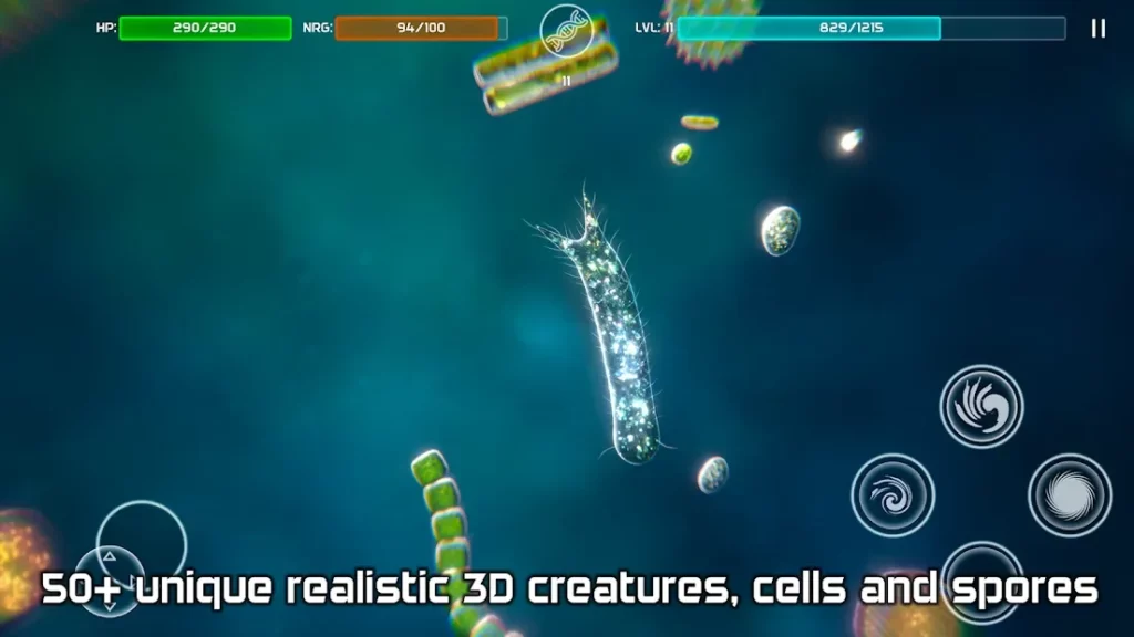 Bionix - Споры и Бактерии Эволюция Симулятор 3D screenshot