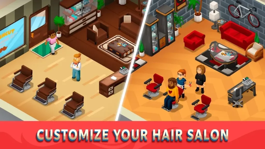 Idle Barber Shop Tycoon - Business Management Game screenshot