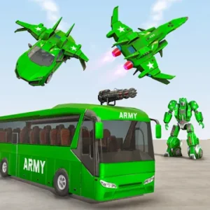Армейский автобус робот автомобиль игра 2021 icon