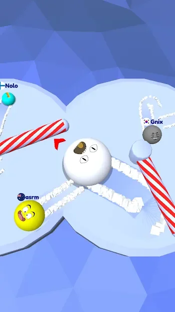Snow Roll.io screenshot