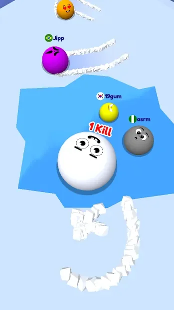Snow Roll.io screenshot