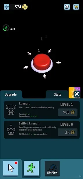 Idle Green Button screenshot