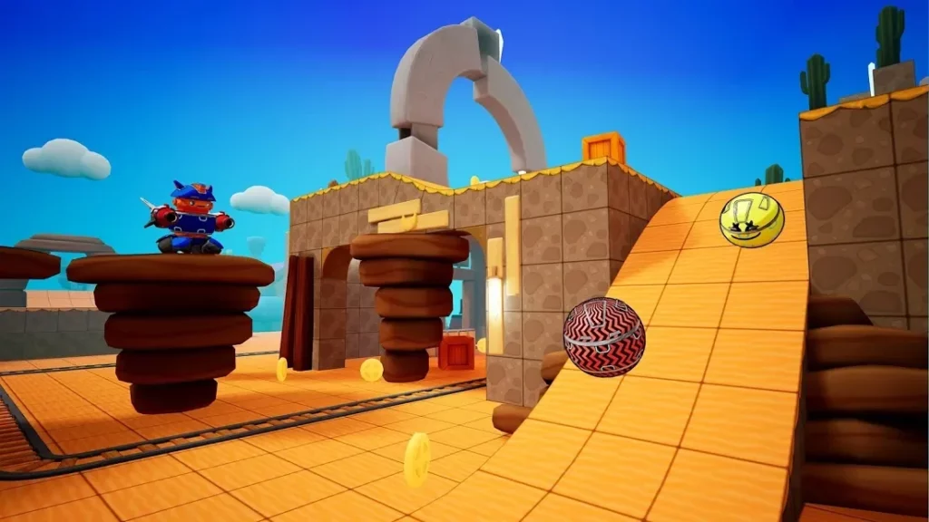 Marble Clash: 3D Бои Роботов screenshot