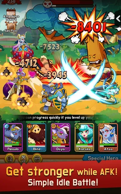 Epic Merge Heroes - Idle RPG screenshot