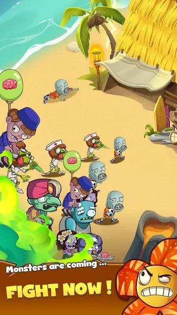 Zombie Defense - Plants War - Merge idle games screenshot