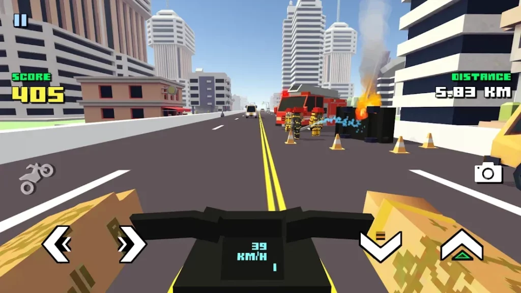 Blocky Moto Racing ? - мотоцикл симулятор screenshot