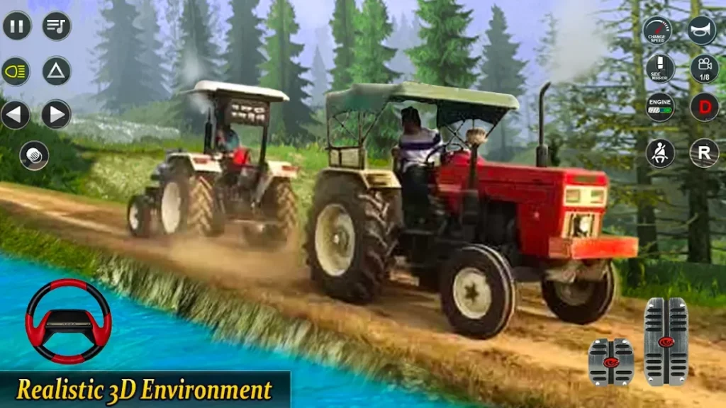 Real Tractor Pulling Simulator: Offroad | City Mod screenshot