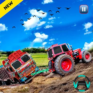 Real Tractor Pulling Simulator: Offroad | City Mod icon