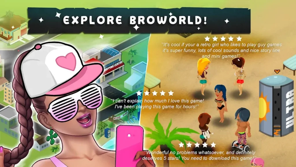 Broworld - A Douchebag Adventure Simulation screenshot