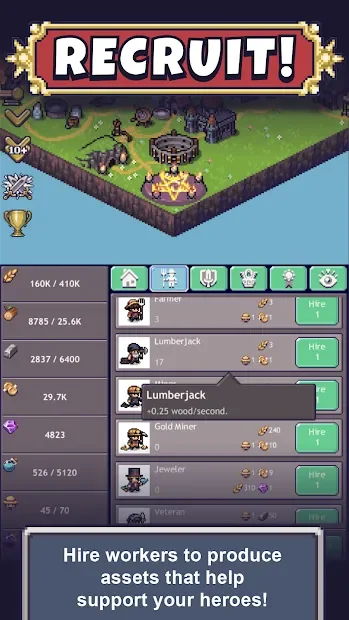 Cave Heroes: Idle Dungeon Crawler screenshot