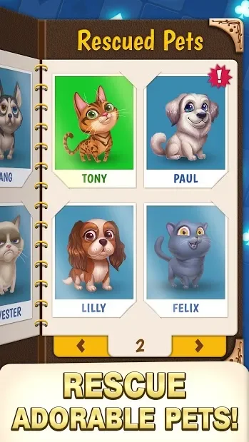 Solitaire Pets Adventure screenshot