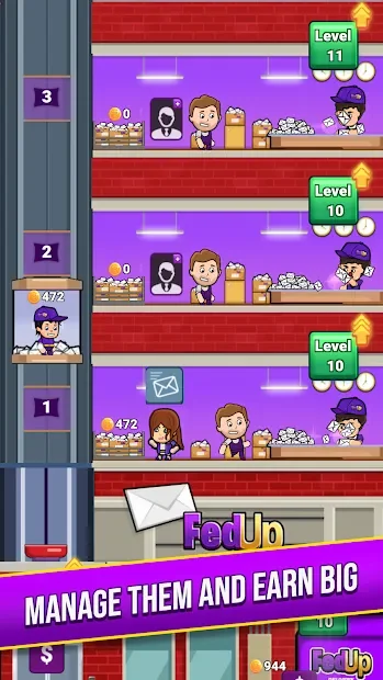 FedUp Delivery Idle Tycoon screenshot