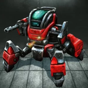 Robot Warrior: Top-down shooter. Offline game icon