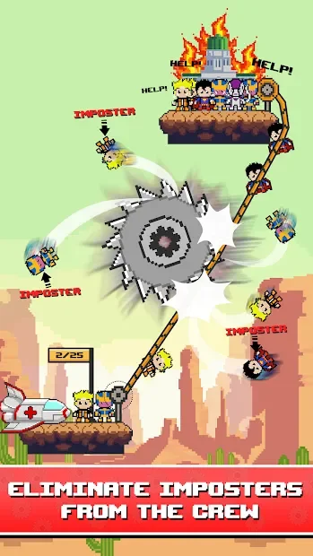 Rope Pixel Master - Rescue Hero Academy screenshot