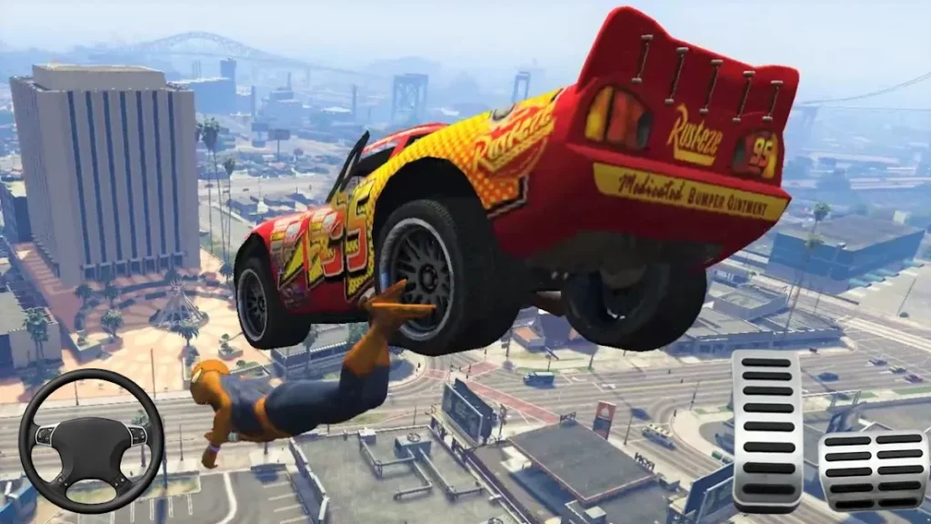 Superhero Car Stunts - Racing Car Games screenshot