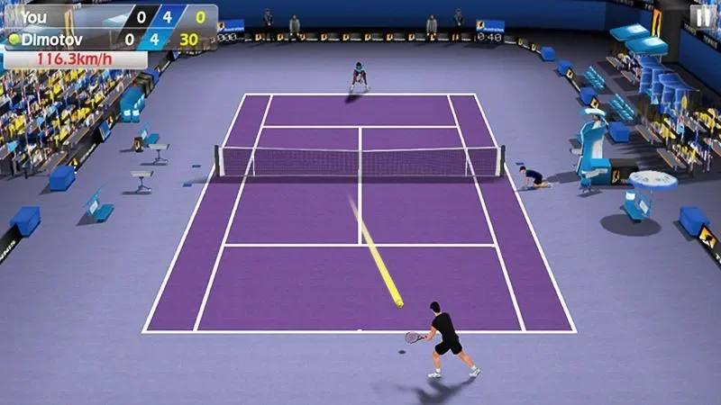 Теннис пальцем 3D - Tennis screenshot