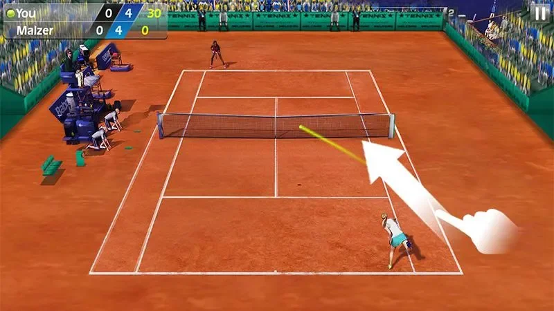 Теннис пальцем 3D - Tennis screenshot