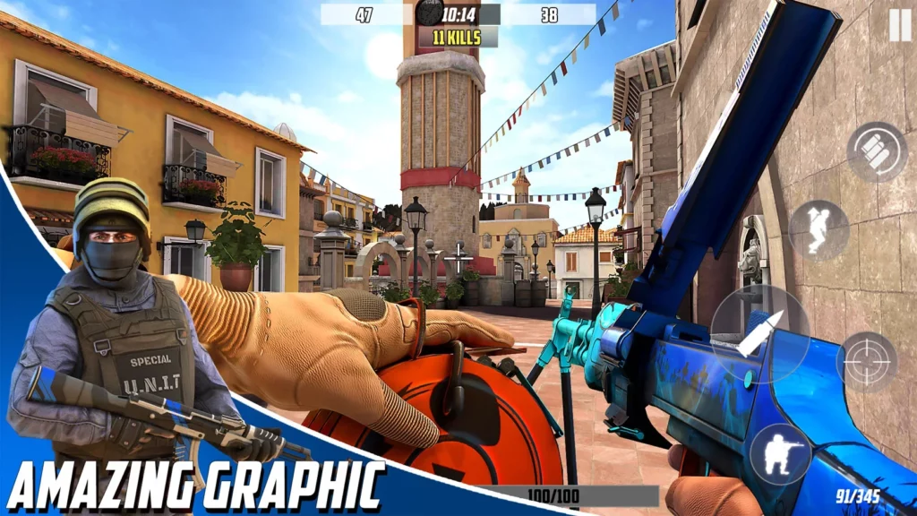Hazmob FPS : Online multiplayer fps shooting game screenshot
