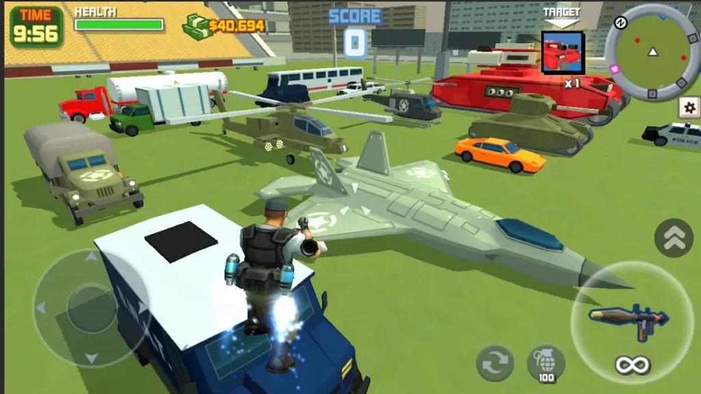 Grand Gangster City: Pixel 3D Gun Crime Game screenshot