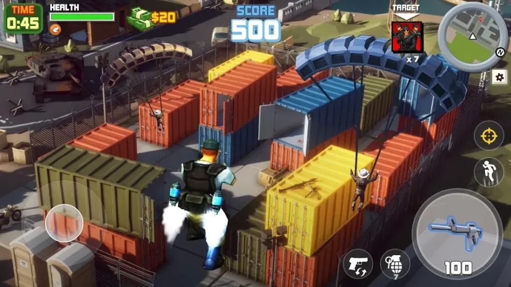 Grand Gangster City: Pixel 3D Gun Crime Game screenshot
