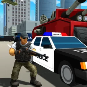 Grand Gangster City: Pixel 3D Gun Crime Game icon