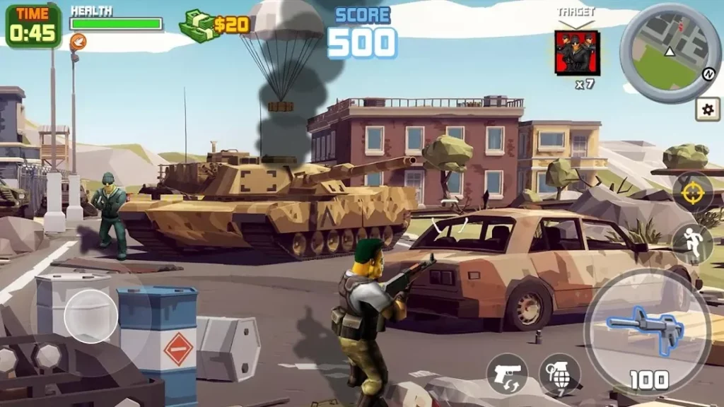 Grand Gangster City: Pixel 3D Gun Crime Game screenshot