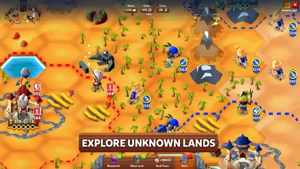Hexapolis: пошаговая цивилизация битва 4X игра screenshot