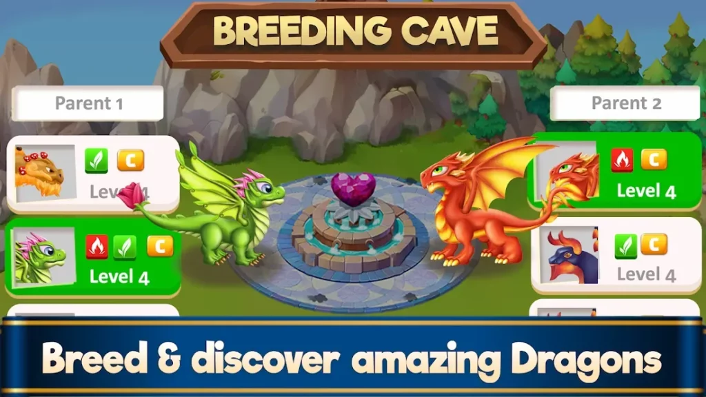 Dragon Paradise City: Breeding War Game screenshot