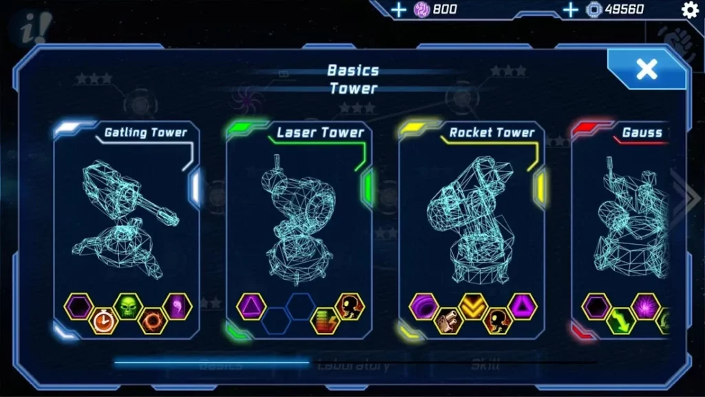 Sci Fi Tower Defense Offline Game. Module TD screenshot