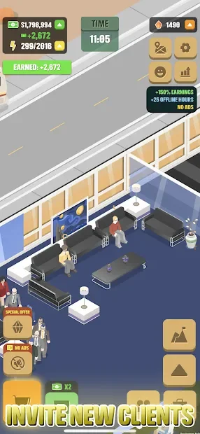 Idle Law Firm: бизнес-игра screenshot