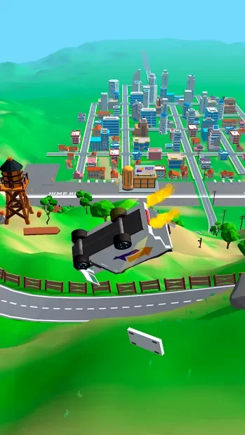 Crash Delivery: разбей машину прыжком с трамплина screenshot