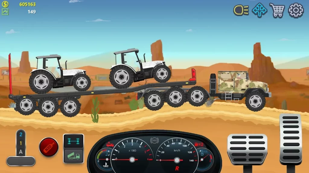 Дальнобойщики 2D грузовик симулятор screenshot