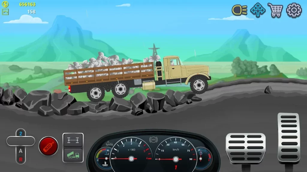 Дальнобойщики 2D грузовик симулятор screenshot