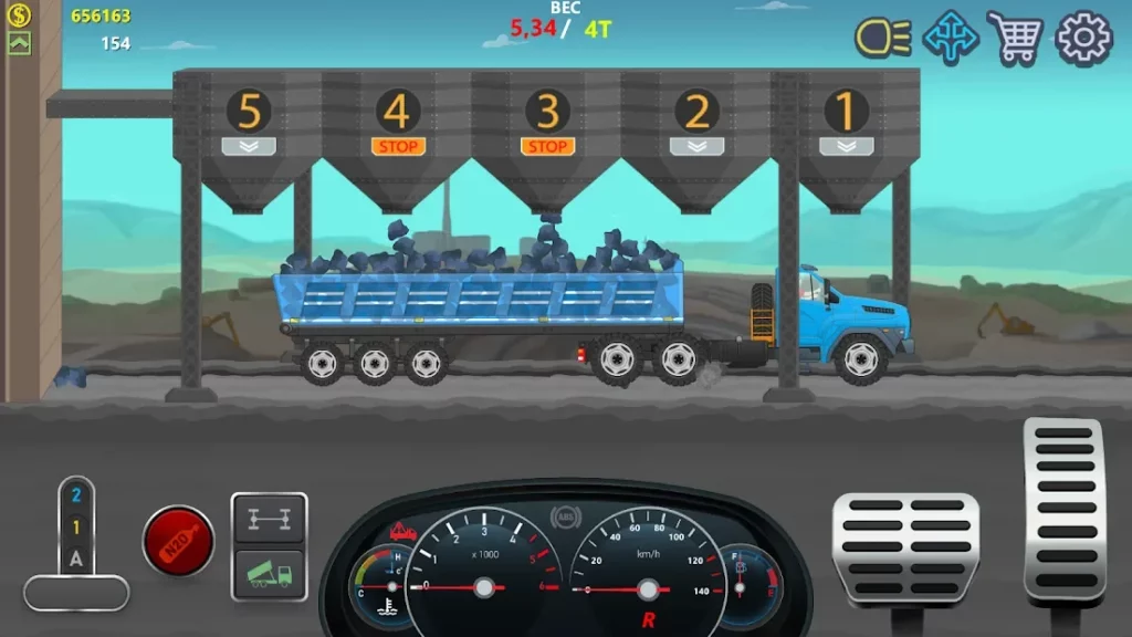 Дальнобойщики 2D грузовик симулятор screenshot