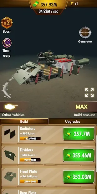 Idle Panzer Война Танков screenshot