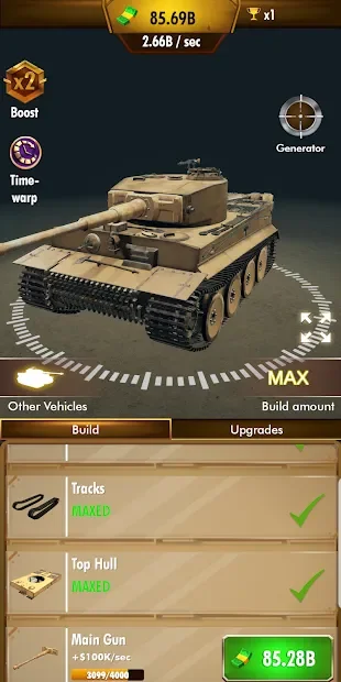 Idle Panzer Война Танков screenshot