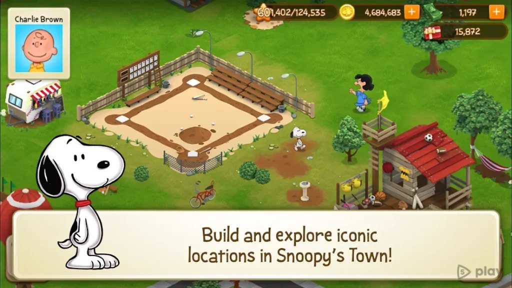 Snoopy's Town Tale CityBuilder screenshot