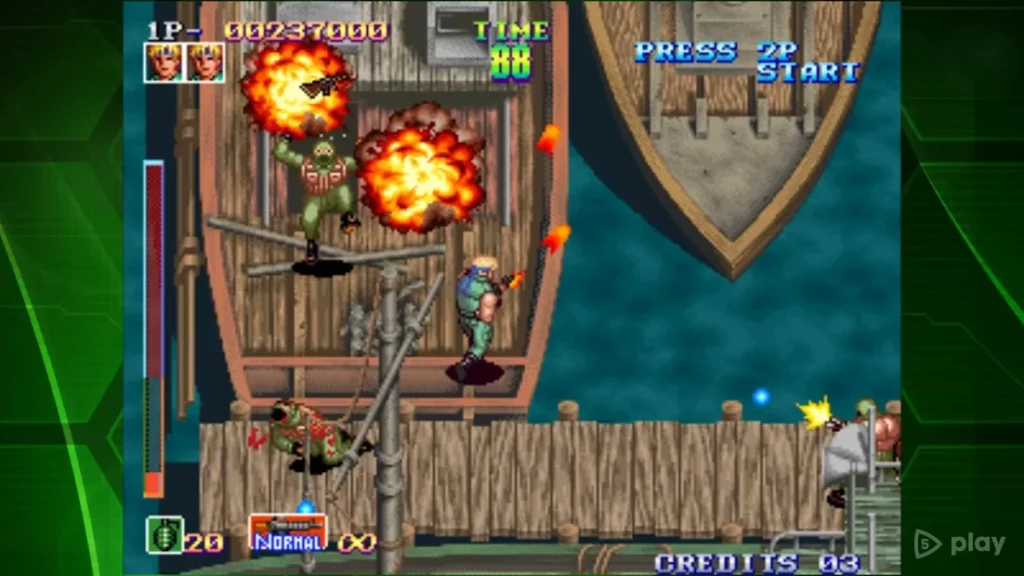 SHOCK TROOPERS ACA NEOGEO screenshot