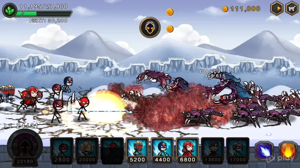 HERO WARS: Super Stickman Defense screenshot