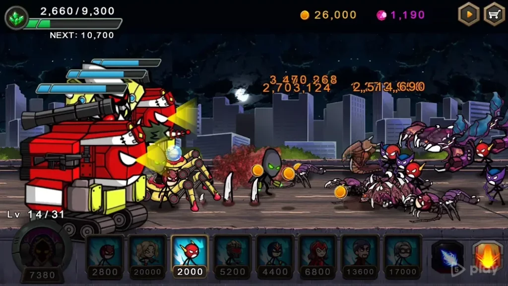 HERO WARS: Super Stickman Defense screenshot