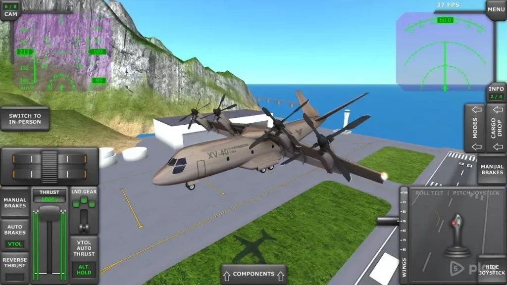 Turboprop Flight Simulator 3D screenshot