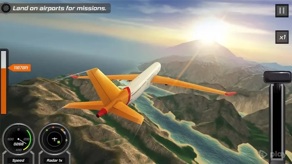 Бесплатный 3D-авиасимулятор: самолет изумительный screenshot