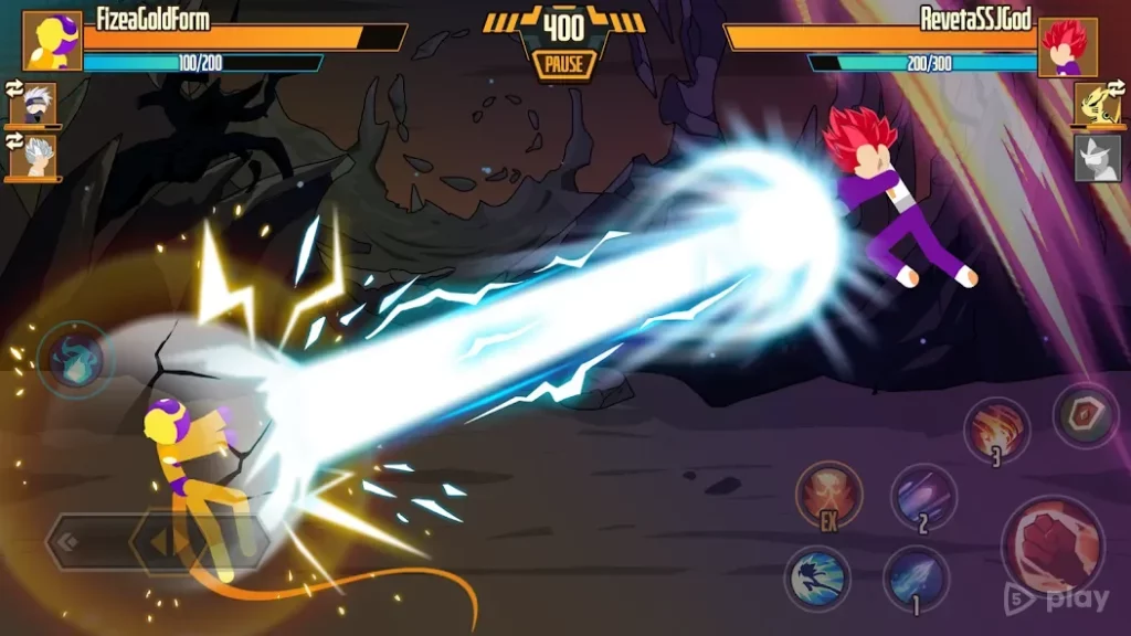 Stickman Dragon Fight - Super screenshot