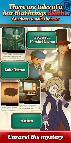 Layton: Pandora's Box in HD screenshot