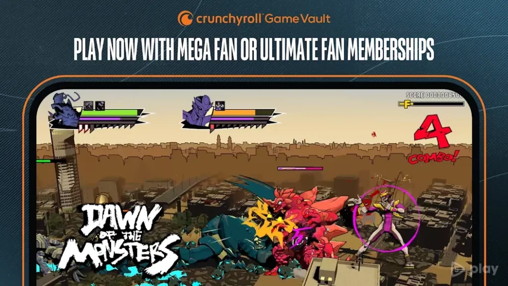 Crunchyroll: Dawn of the Monsters screenshot
