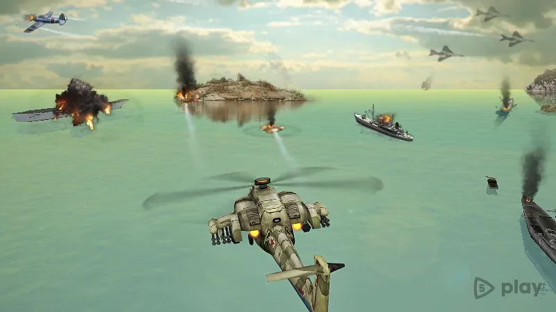Вертолетная атака 3D screenshot