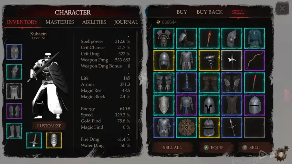 Powerlust - action RPG roguelike screenshot